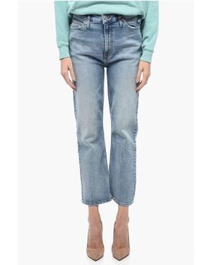 RE/DONE Re/Done -Washed Crop Denims 22Cm - Blue