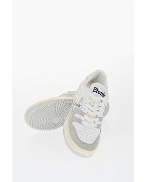 Etonic Two-Tone Leather Low-Top Sneakers - White