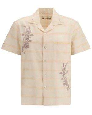 BAZISZT Cotton Shortsleeve Shirt - Natural