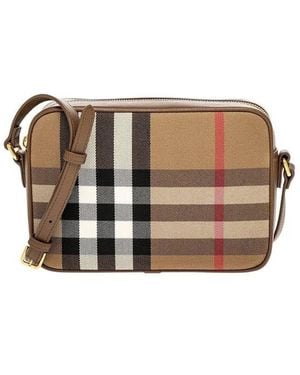 Burberry Brown Leather Shoulder Bag