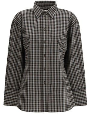 Rohe Multicolour Cotton Pattern Shirt - Grey