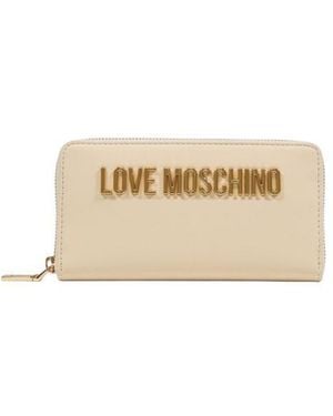 Love Moschino Beige Polyethylene Wallet - Natural