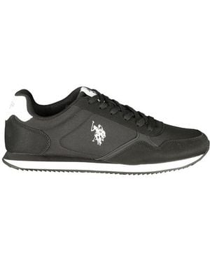 U.S. POLO ASSN. Black Polyurethane Men's Trainer