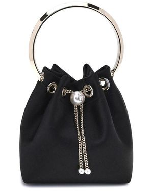 Jimmy Choo Bon Bon Bucket Bag - Black