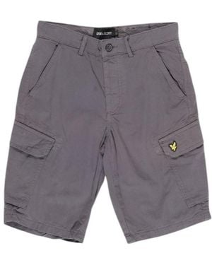 Lyle & Scott Grey Cotton Short