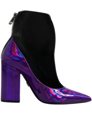 Dolce & Gabbana Pointed Ankle Boots Shoes - Purple