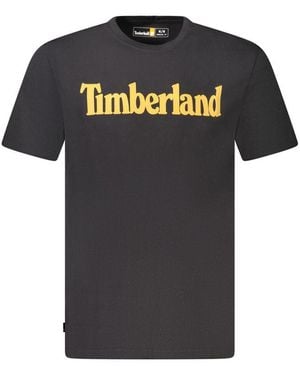 Timberland Black Organic Cotton Men T