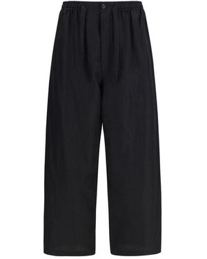 Lemaire Black Linen Bottoms Sleepwear