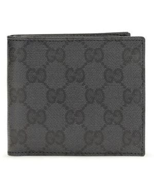 Gucci Black Fabric Wallet - Grey