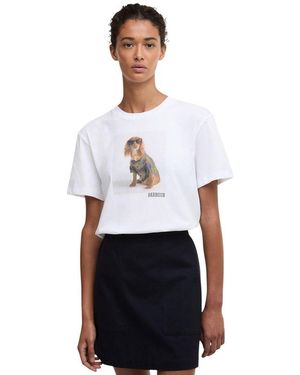 Barbour White Cotton T
