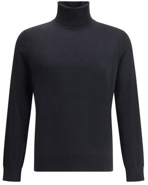 ZEGNA Cashmere Turtleneck Jumper - Blue
