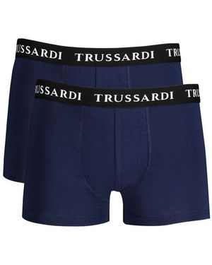 Trussardi Blu Cotton Boxer - Blue