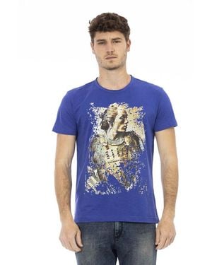 TRUSSARDI ACTION Blue Cotton Men's T