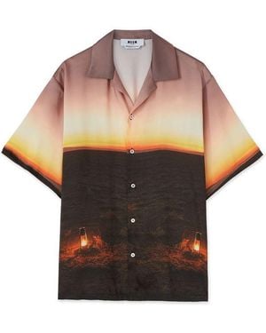 MSGM Multicolor Polyester Blouse