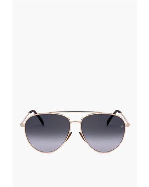 David Beckham Gray Fiber Sunglass - Purple