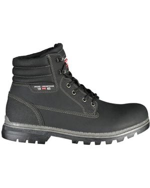 Carrera Urban Contrast Lace-Up Boots - Black