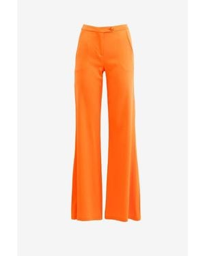 Patrizia Pepe Viscose Casual Trousers - Orange