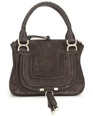 Chloé Small Suede Shoulder Bag - Black