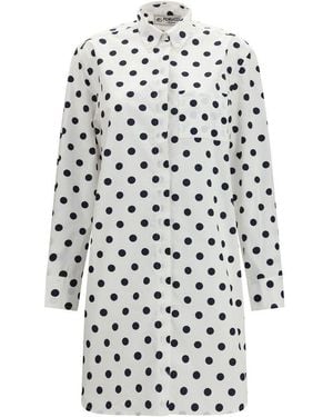 Fiorucci Multicolor Cotton Casual Dress - White