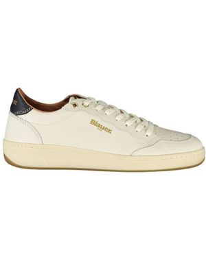 Blauer Leather Trainer - White