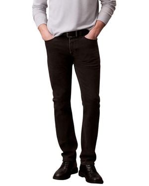 Calvin Klein Black Cotton Skinny Jeans
