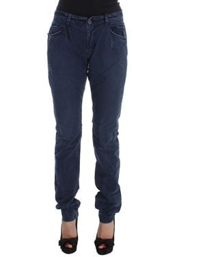 CoSTUME NATIONAL Blue Cotton Blend Denim Jeans