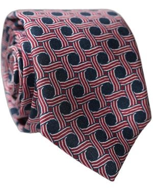 Dolce & Gabbana Patterned Silk Adjustable Tied Necktie Tie - Multicolour