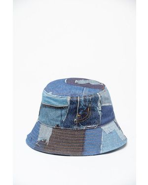Moschino Multicolour Cotton Bucket Hat - Blue
