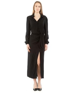 Moschino Black Marabou Casual Dress