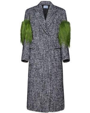 Prada Grey Wool Coat