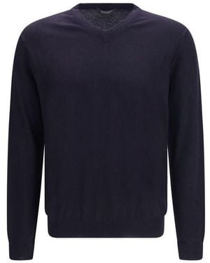 Aragona Cashmere Blue Wool Oves Aries Sweatshirt
