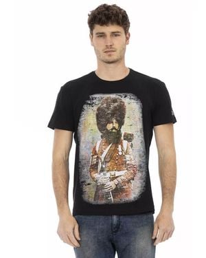 TRUSSARDI ACTION Black Cotton Men's T
