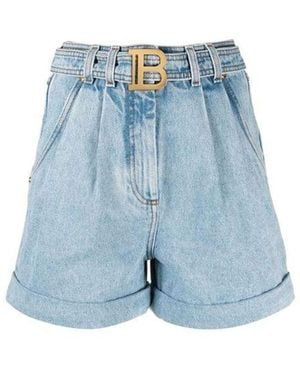 Balmain Cotton Short - Blue