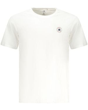 Converse Bianco Cotton Men T - White