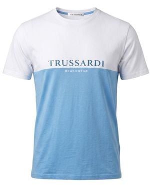 Trussardi Beachwear Polyester T-Shirt - Blue