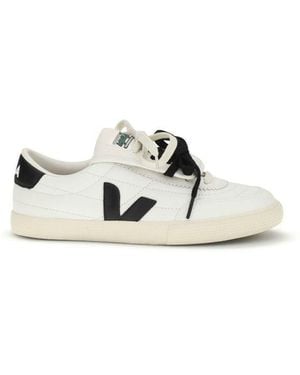 Veja White Calf Leather Bos Taurus Athletic Sneakers