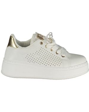 Laura Biagiotti Bianco Polyurethane Trainer - White
