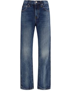 KHAITE Cotton High-Waisted Jean - Blue