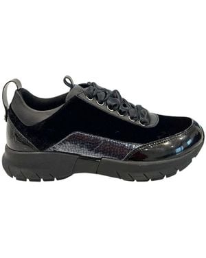 Borbonese Black Fabric Trainer