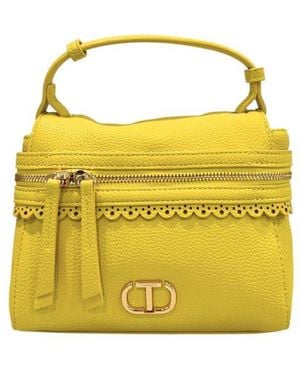 Twinset Yellow Pu Handbag