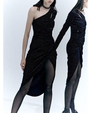 Patrizia Pepe Bicolour Polyester Tank Tops - Black
