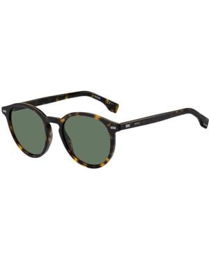 BOSS Brown Acetate Sunglasses - Green
