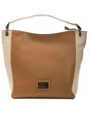 Pompei Donatella Elegant Leather Shoulder Bag - Brown