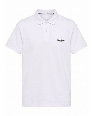 Baldinini White Cotton Men Polo