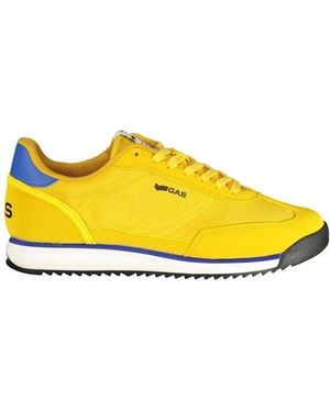 Gas Yellow Polyester Men Trainer