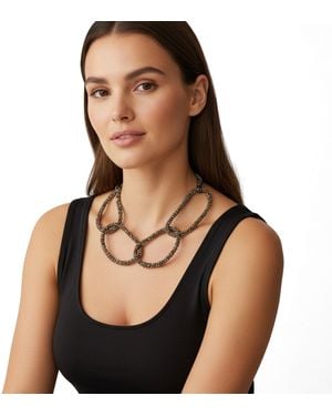Brunello Cucinelli Bronze / Necklace - Black