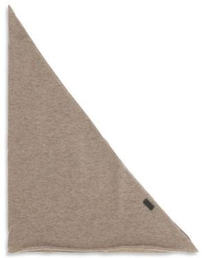 Brunello Cucinelli Beige Cashmere Scarf - Gray