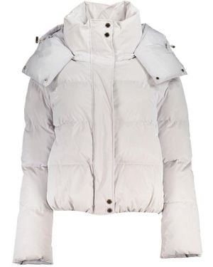 Patrizia Pepe Bianco Poliuretano 's Jacket - Gray