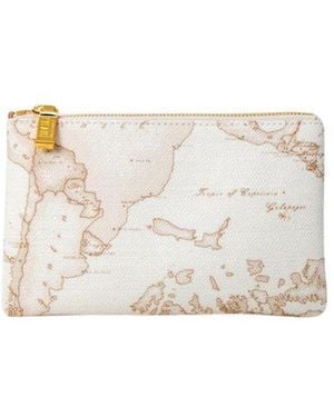 Alviero Martini 1A Classe Cotton Clutch Bag - White