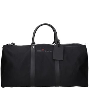 Kiton Nylon Luggage And Travel Bag - Black